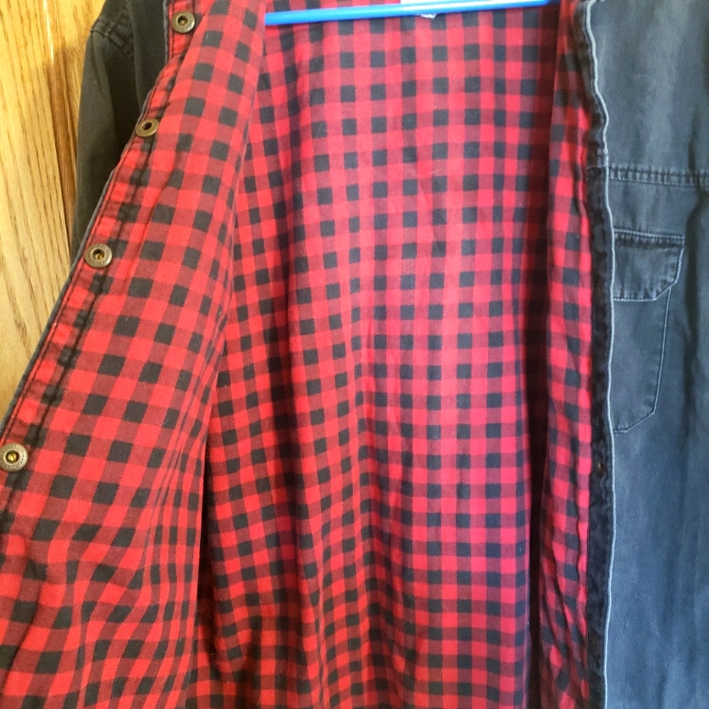 American Eagle Black Jean Jacket - Picture 3 of 6